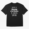 Acepta a Jes¨²s en tu Corazon Mensaje Cristianos Dios Spanish Oversized T-Shirt Join the Countdown to Global Football Passion for FIFA World Cup 2026 Group Stage, Inspired by Messi, Spain and Netherlands, Classic Soccer Heritage, Championship