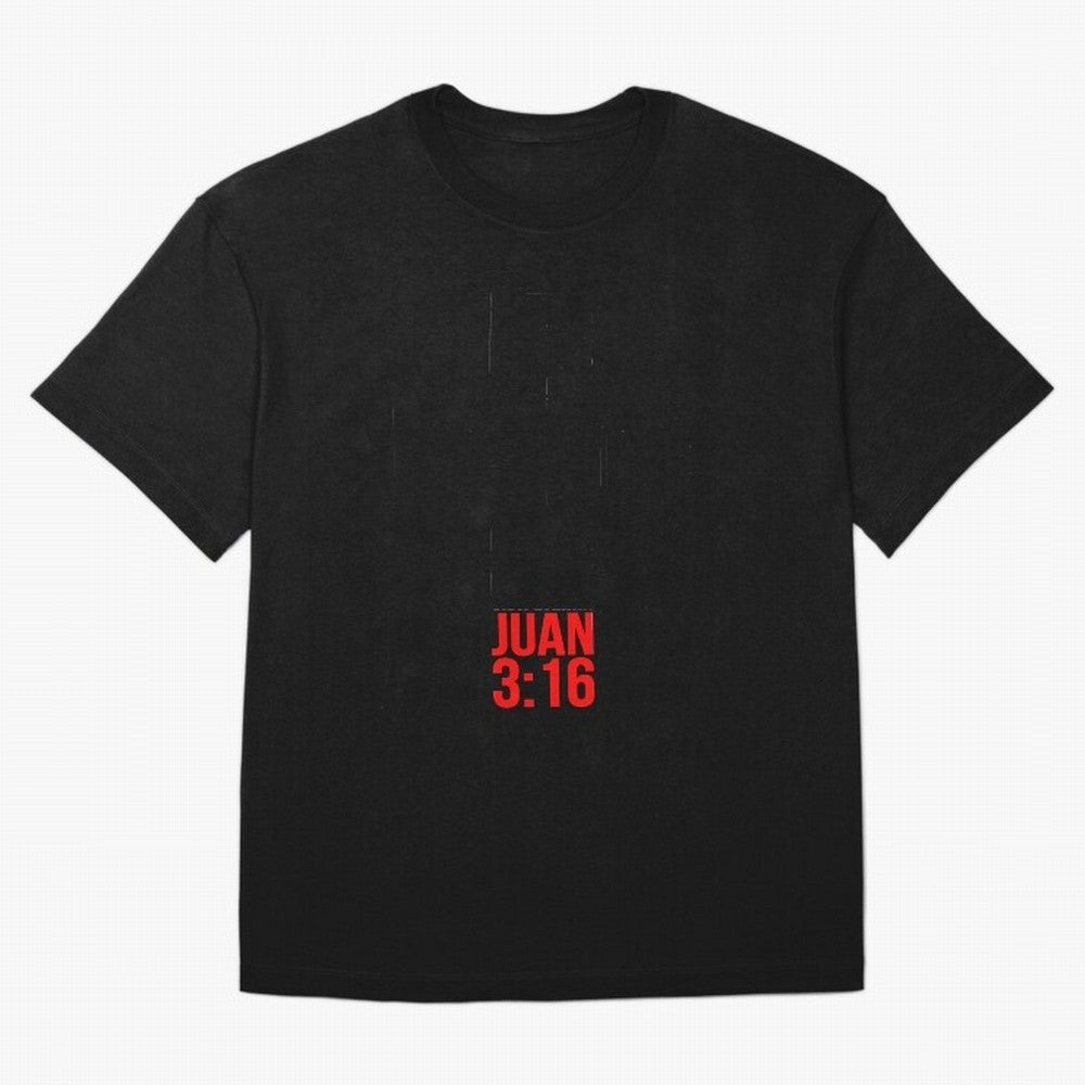 Porque de tal manera amo Dios al mundo - Mensajes Biblicos para Cristianos - Spanish Biblical Quotes for Christians Oversized T-Shirt Get Ready for FIFA World Cup 2026 USA Canada Mexico with Cristiano Ronaldo, Argentina, France and Brazil Energy,