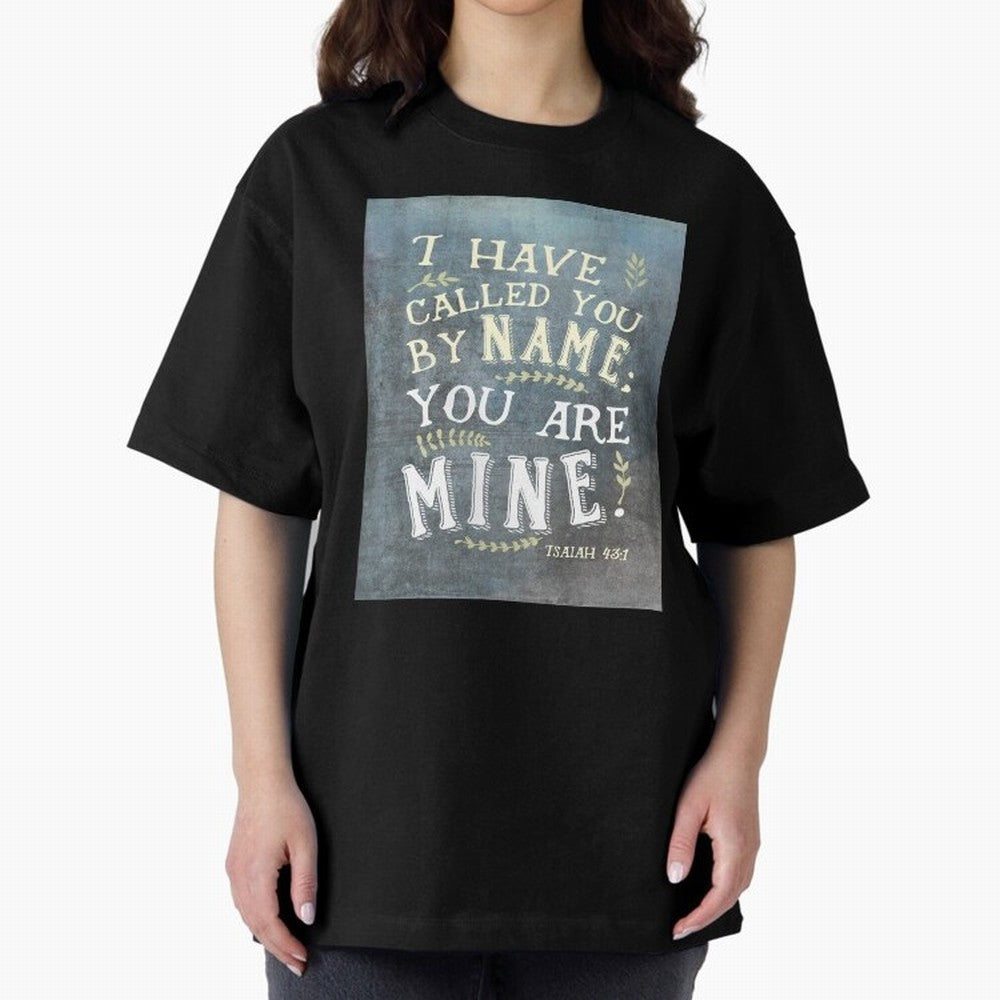 Isaiah 43:1: I Have Called You by Name Oversized T-Shirt Bring Stadium Energy to FIFA World Cup 2026 USA Canada Mexico Featuring Messi and Cristiano Ronaldo, Portugal Energy, Global Supporter Spirit, Legendary Goals, National Colors and Tournament