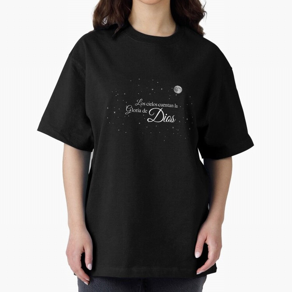 Los cielos cuentan la Gloria de Dios - Salmo 19 Oversized T-Shirt Support the Legends of the FIFA World Cup 2026 USA Canada Mexico Journey through Cristiano Ronaldo, Haaland and CR7 Highlights, Argentina and Brazil Pride, Fan Favorite Moments,