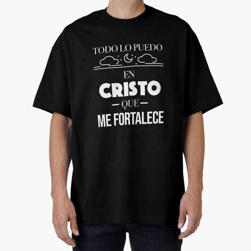 Mensajes Biblicos Espa?ol Todo Lo Puedo En Cristo Oversized T-Shirt Make Your Look Match Match Day Hype around FIFA World Cup 2026 Group Stage, CR7, England and Germany, Worldwide Fan Energy, Dramatic Goals, Stadium Lights and Championship