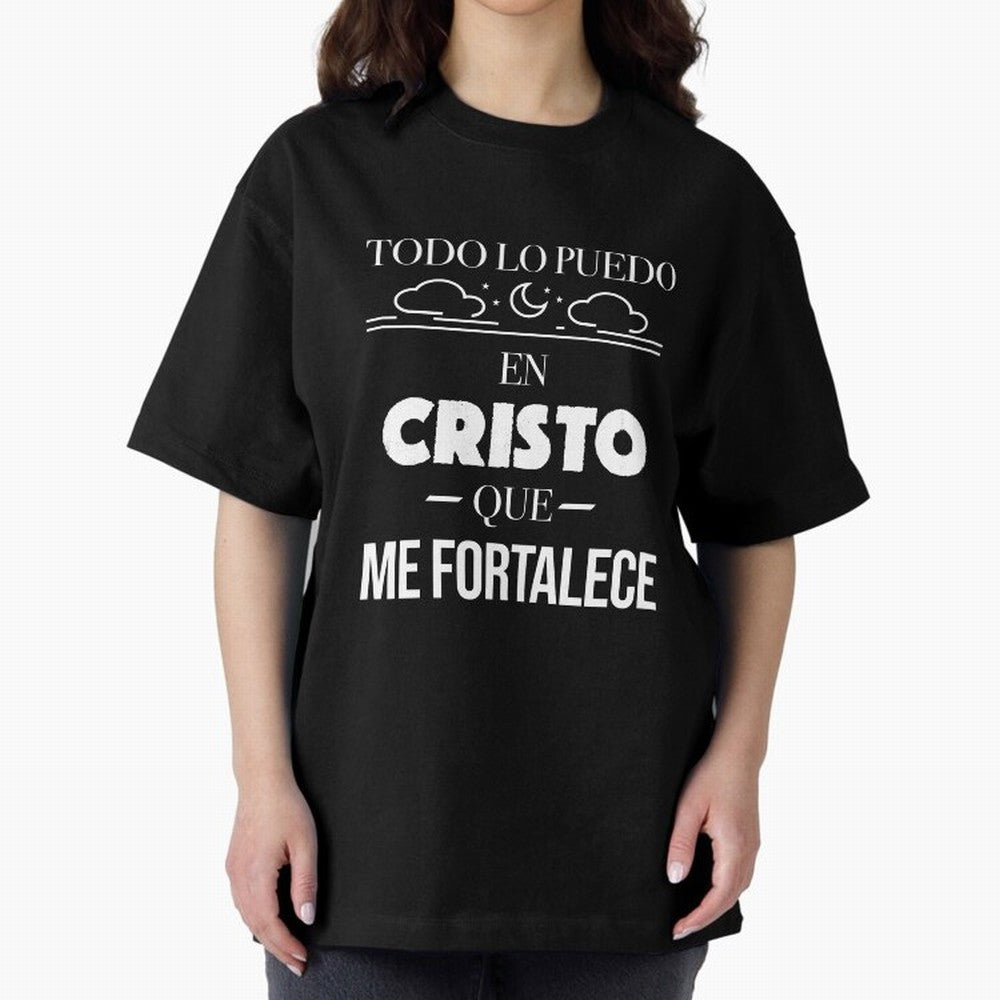 Mensajes Biblicos Espa?ol Todo Lo Puedo En Cristo Oversized T-Shirt Make Your Look Match Match Day Hype around FIFA World Cup 2026 Group Stage, CR7, England and Germany, Worldwide Fan Energy, Dramatic Goals, Stadium Lights and Championship