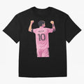 Lionel Messi Celebration Oversized T-Shirt Feel the FIFA World Cup 2026 Group Stage Journey through Haaland Highlights, Portugal Pride, Supporter Pride, Iconic Celebrations, Legendary Names and Global Match Day Energy; Ideal for Fans Who Follow