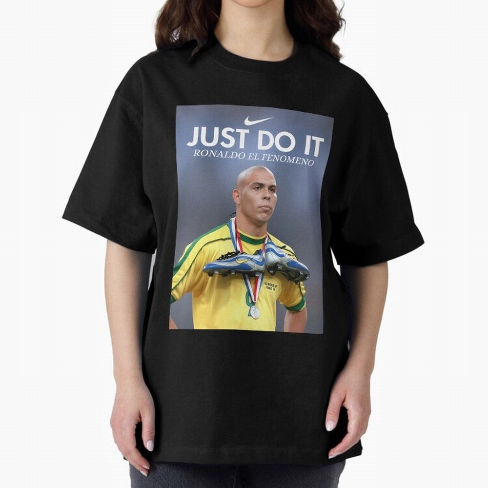 Ronaldo Fenomeno Ronaldo Nazario Vintage Sports Decor Living Room Decor For Walls Sports Bedroom Decor Game Room Decor R9 Oversized T-Shirt Celebrate Supporters United by Match Day Hype around FIFA World Cup 2026 Group Stage, Messi, CR7 and Mbappe,