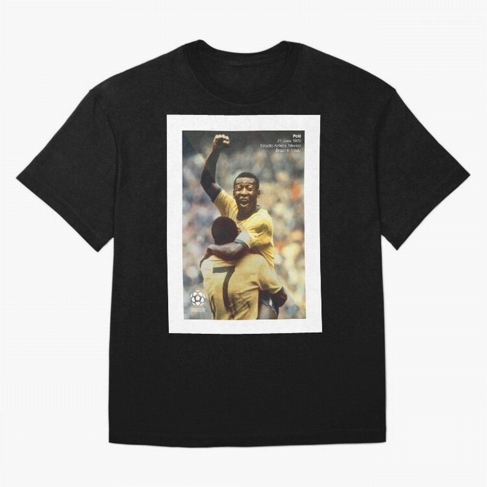 Pele Oversized T-Shirt Show Your Love for FIFA World Cup 2026 Group Stage for Fans of Haaland and Mbappe and Portugal, Bringing Tournament Hype, Historic Matchups, Family Viewing Parties and Global Sports Pride; Ideal for Football Dads, Football