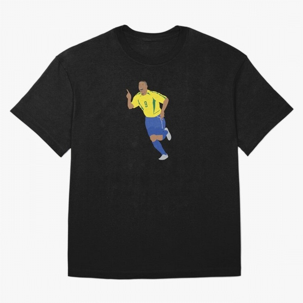 R9 Brazil - Ronaldo Oversized T-Shirt Celebrate Unforgettable Nights in Global Football Passion for FIFA World Cup 2026 Group Stage, Filled with Messi, CR7 and Mbappe, Argentina and Brazil, Football History, Final Match Energy, Crowd Noise and Once