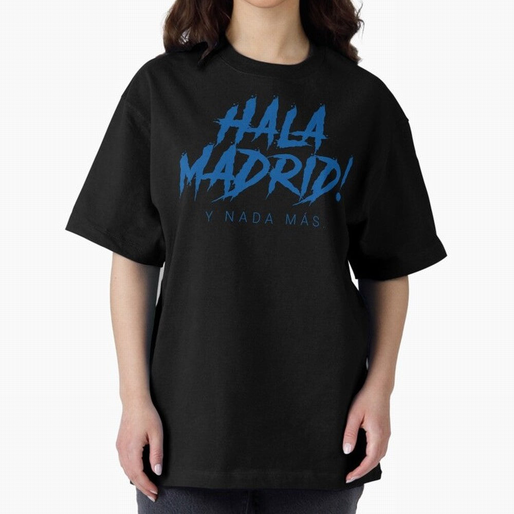 Hala Madrid Oversized T-Shirt Support Your Favorite Stars during Global Football Passion for FIFA World Cup 2026 Group Stage, Built around Messi and Cristiano Ronaldo, Spain, Football History, Final Match Energy, Crowd Noise and Once in a Lifetime