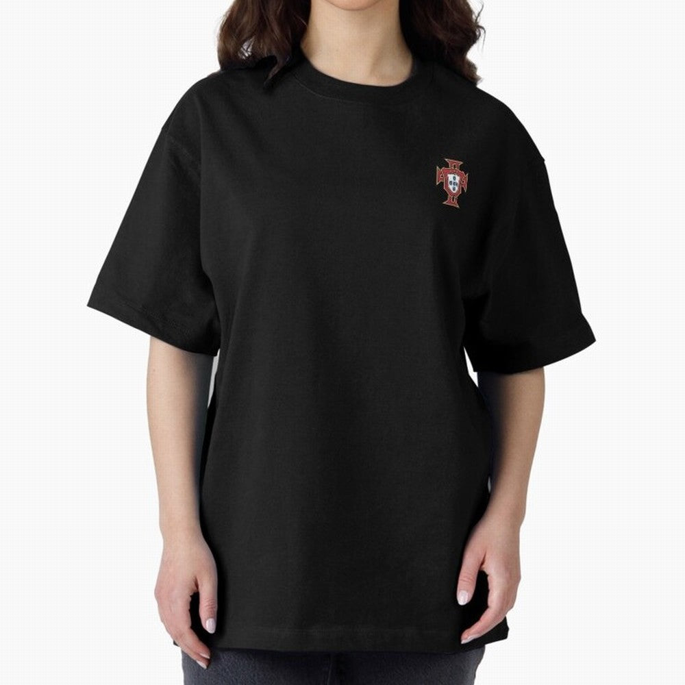 Portugal Soccer Logo Sticker Oversized T-Shirt Celebrate FIFA World Cup 2026 USA Canada Mexico Spirit, Connected to Portugal, Spain and Germany, Neymar, Tournament Hype, Historic Matchups, Family Viewing Parties and Global Sports Pride; Built for