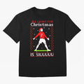 All I Want for Christmas Is Siu Ronaldo Oversized T-Shirt Follow Every Goal of FIFA World Cup 2026 Group Stage for Fans of Cristiano Ronaldo and Argentina, Bringing Football History, Final Match Energy, Crowd Noise and Once in a Lifetime Moments;
