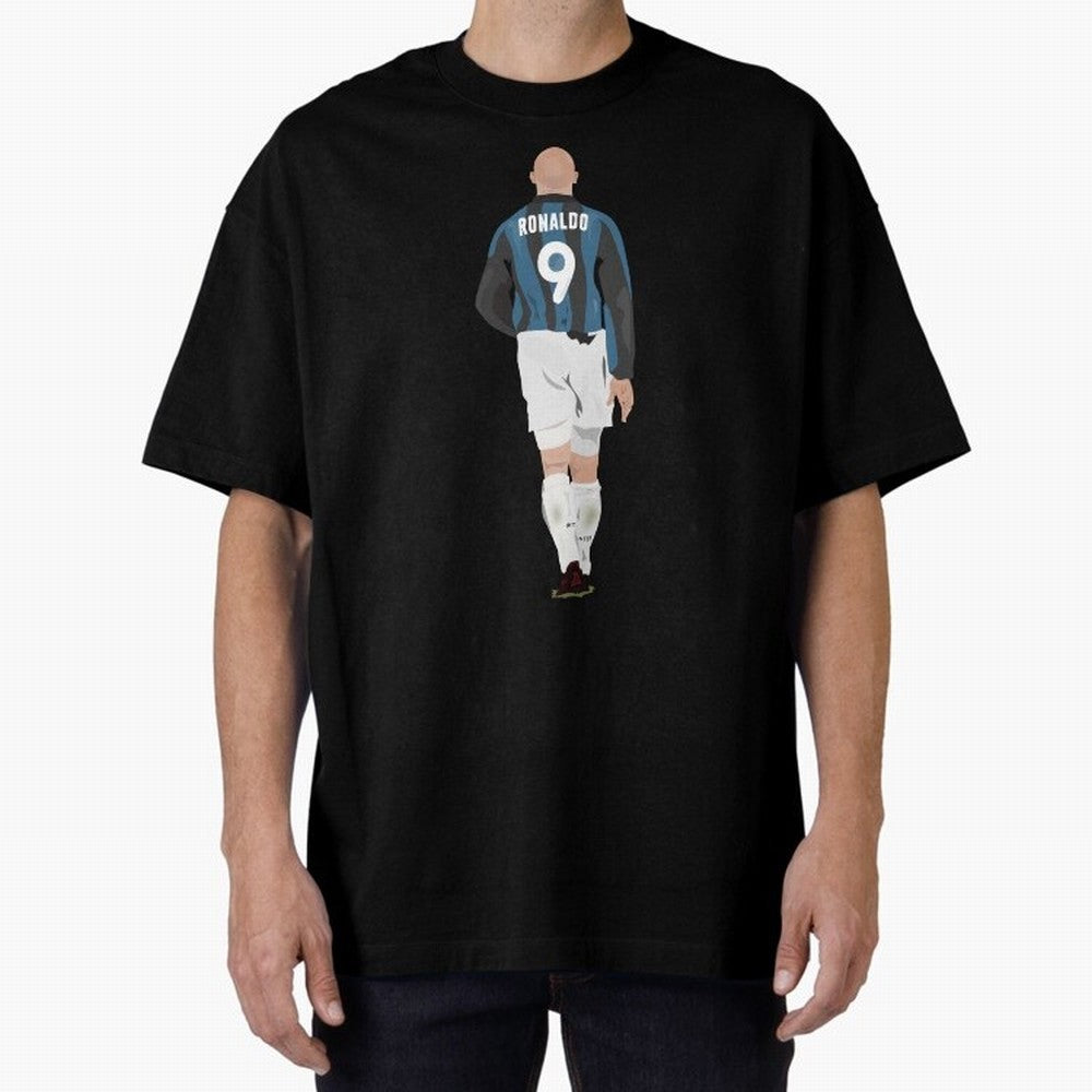 RONALDO THE PHENOMENON Oversized T-Shirt Stand with Global Football Passion for FIFA World Cup 2026, Featuring Haaland, Spain and Netherlands, Sports Nostalgia, International Competition, Famous Players and Unforgettable Victories; Made for Die
