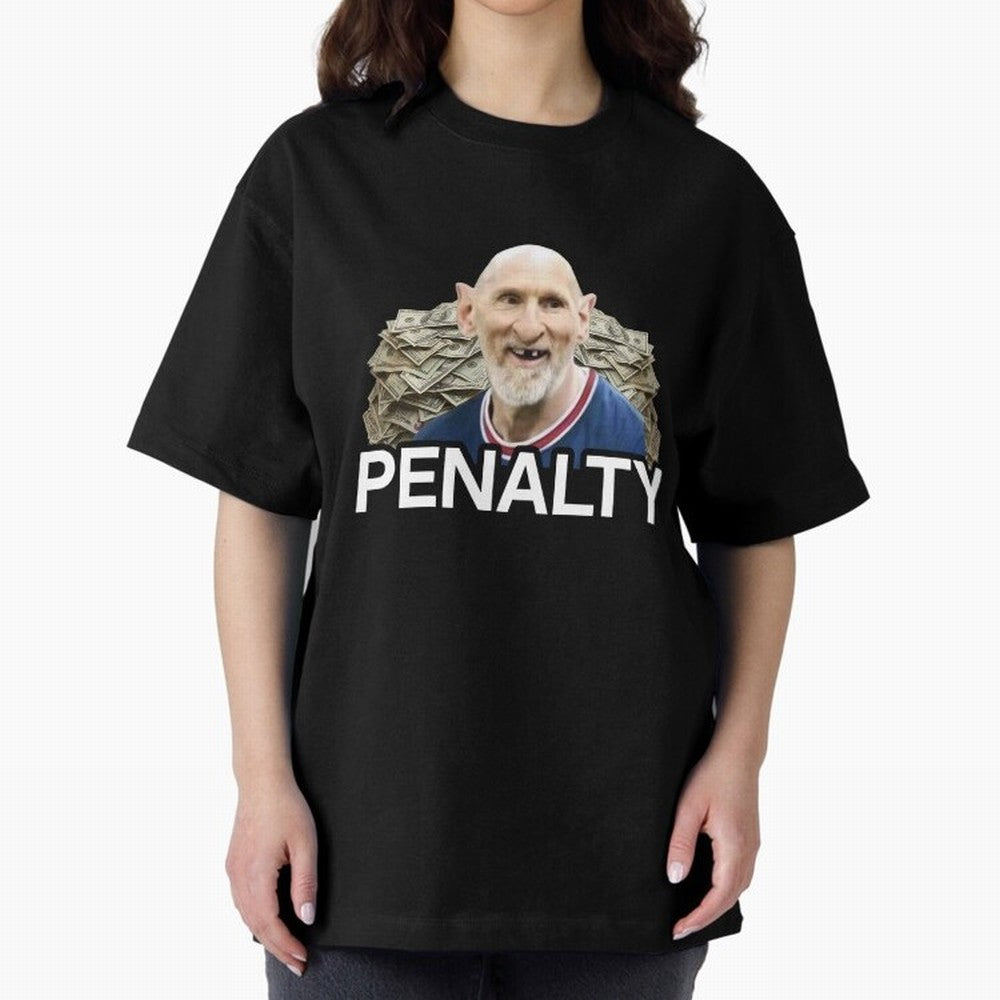 Lionel Pessi penalty please Oversized T-Shirt Elevate FIFA World Cup 2026 Group Stage Centered on CR7, England and Germany Energy, Global Supporter Spirit, Legendary Goals, National Colors and Tournament Celebration; Made for Die Hard Supporters,