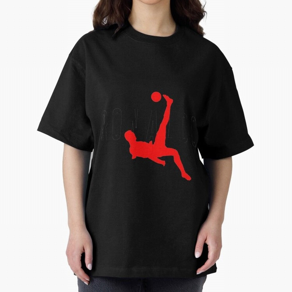 Air Ronaldo Classic T-Shirt Oversized T-Shirt Capture Stadium Memories from Global Football Passion for FIFA World Cup 2026 USA Canada Mexico, Filled with Neymar, Argentina, France and Brazil, Game Day Rituals, Football Legends, Country Pride and