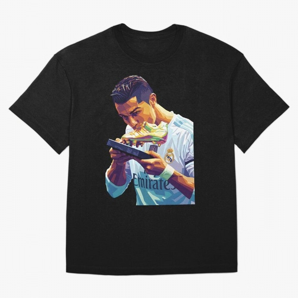 Ronaldo pop art Oversized T-Shirt Bring Bold Fan Energy to FIFA World Cup 2026 USA Canada Mexico for Fans of CR7 and Spain, Bringing Football History, Final Match Energy, Crowd Noise and Once in a Lifetime Moments; Ideal for Fans Who Follow Messi,
