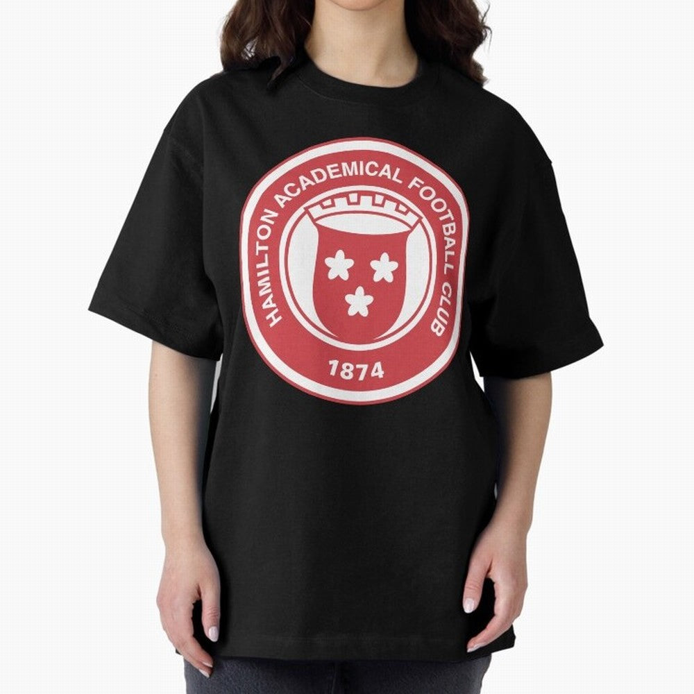 Hamilton Accies Football Club Oversized T-Shirt Share the Excitement of FIFA World Cup 2026 USA Canada Mexico for Fans of Messi and Cristiano Ronaldo and Netherlands, Bringing Football Passion, Legendary Performances, Festival Vibes and Supporter