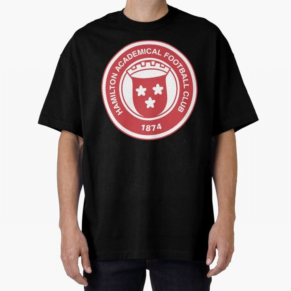 Hamilton Accies Football Club Oversized T-Shirt Share the Excitement of FIFA World Cup 2026 USA Canada Mexico for Fans of Messi and Cristiano Ronaldo and Netherlands, Bringing Football Passion, Legendary Performances, Festival Vibes and Supporter