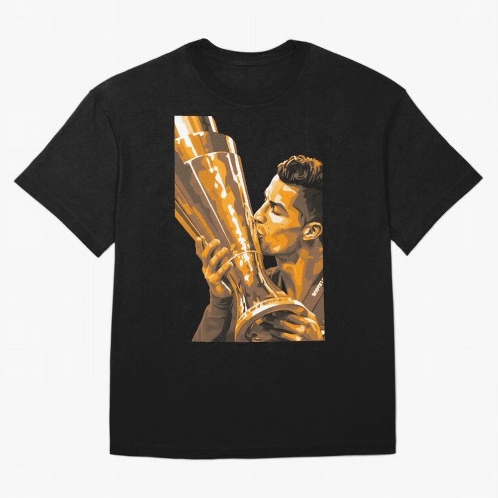 Ronaldo Oversized T-Shirt Bring Global Tournament Vibes to FIFA World Cup 2026 Group Stage for Fans of Messi, CR7 and Mbappe and France, Bringing Soccer Culture, Superstar Moments, National Team Dreams and Competitive Fire; Ideal for Fans Who