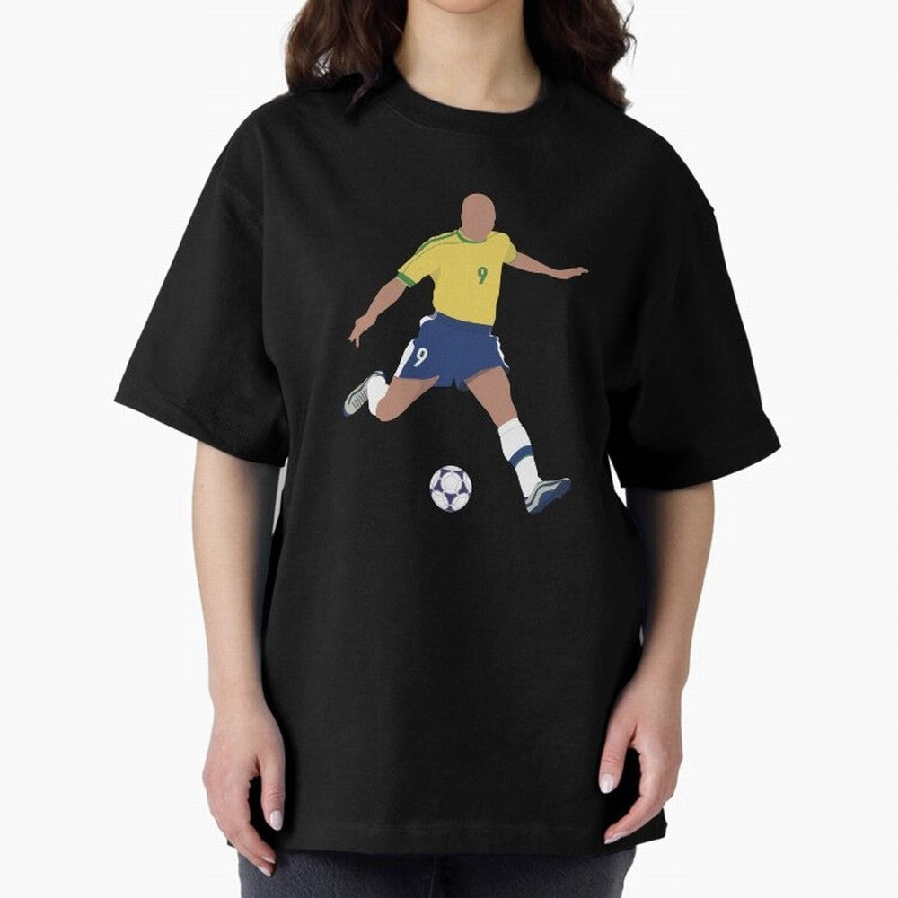 Ronaldo Lu¨ªs Naz¨¢rio de Lima - R9 Oversized T-Shirt Support Match Day Hype around FIFA World Cup 2026 Group Stage, Messi, CR7 and Mbappe, Netherlands, Classic Soccer Heritage, Championship Pressure, Fan Loyalty and International Pride; Perfect