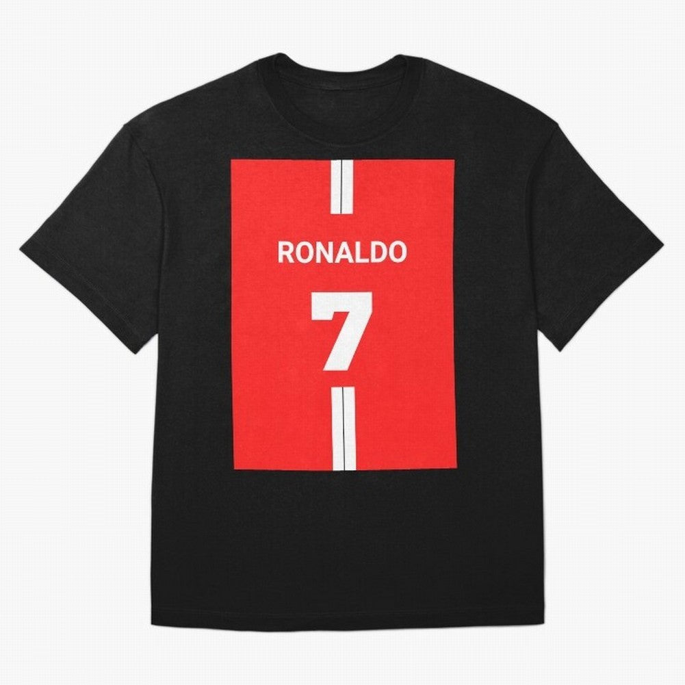 Ronaldo Jersey - 7 Back to Manchester Oversized T-Shirt Join the Countdown to the FIFA World Cup 2026 Group Stage Journey through CR7 and Messi Highlights, Argentina, France and Brazil Pride, Sports Nostalgia, International Competition, Famous