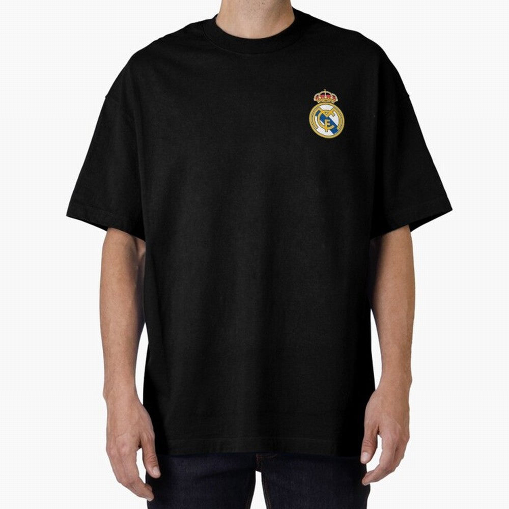 Madrid Football Logo Oversized T-Shirt Back Your Heroes with the FIFA World Cup 2026 USA Canada Mexico Journey through Cristiano Ronaldo Highlights, England, France and Netherlands Pride, Sports Nostalgia, International Competition, Famous Players