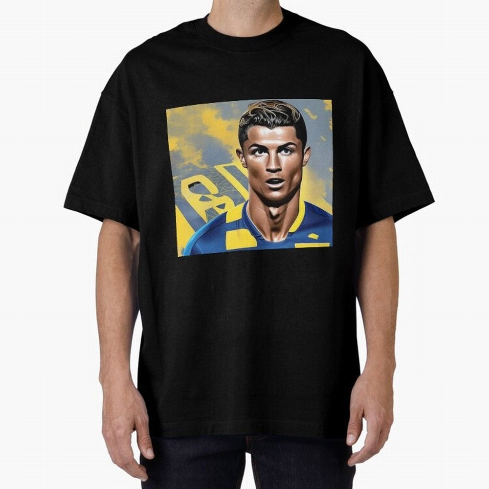 Ronaldo al nassr Oversized T-Shirt Follow the Road to Match Day Hype around FIFA World Cup 2026, CR7, France and Portugal, Fan Favorite Moments, National Team Passion, Big Match Drama and Soccer History; Built for Supporters Chasing Trophy Dreams,