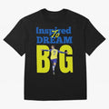 Inspired To Dream Big Oversized T-Shirt Get Ready for Global Football Passion for FIFA World Cup 2026 USA Canada Mexico, Driven by Messi, Neymar and Mbappe, England, France and Netherlands, Match Day Excitement, Supporter Culture, Golden Goals and