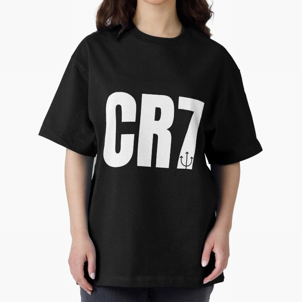 CR7 - Cristiano Ronaldo Manchester United 2021 Oversized T-Shirt Make Every Match About Global Football Passion for FIFA World Cup 2026, Driven by Cristiano Ronaldo, Brazil, Portugal and Argentina, Sports Nostalgia, International Competition,