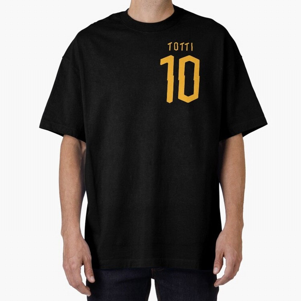 Totti 2020 Oversized T-Shirt Spotlight Global Football Passion for FIFA World Cup 2026 Group Stage, Centered on Messi, CR7 and Mbappe, Portugal, Spain and Germany, Football Festival Excitement, Trophy Ambitions, Country Rivalries and Star Player