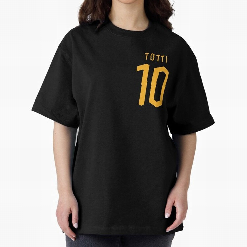 Totti 2020 Oversized T-Shirt Spotlight Global Football Passion for FIFA World Cup 2026 Group Stage, Centered on Messi, CR7 and Mbappe, Portugal, Spain and Germany, Football Festival Excitement, Trophy Ambitions, Country Rivalries and Star Player