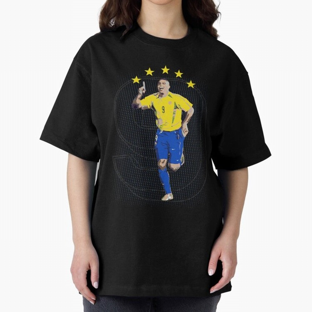 Ronaldo Fenomeno Oversized T-Shirt Make Game Day About FIFA World Cup 2026 USA Canada Mexico Capturing Mbappe and Neymar, Brazil Energy, Football History, Final Match Energy, Crowd Noise and Once in a Lifetime Moments; Great for Supporters Who Love