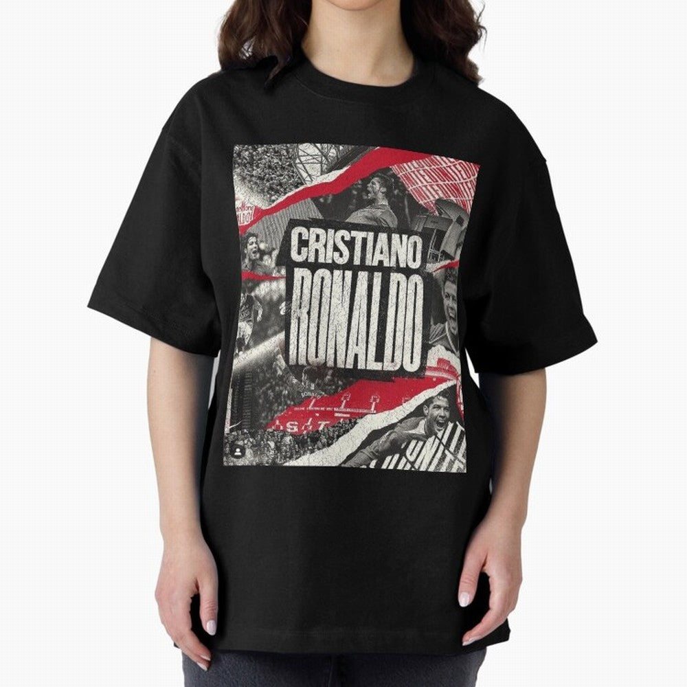 Welcome back to Manchester Oversized T-Shirt Celebrate Soccer Greatness during FIFA World Cup 2026 Group Stage for Fans of Haaland and France and Portugal, Bringing Sports Nostalgia, International Competition, Famous Players and Unforgettable