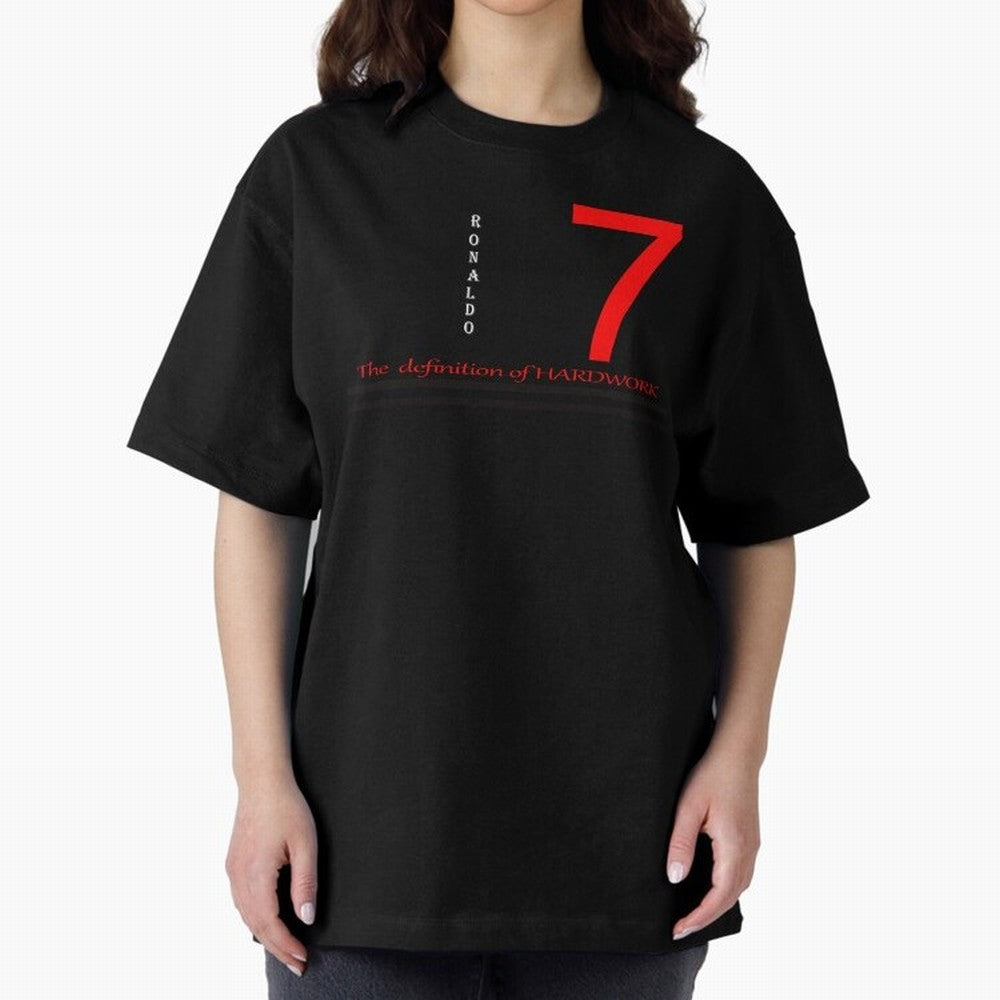Christiano Ronaldo T-shirts Oversized T-Shirt Follow Every Goal of Match Day Hype around FIFA World Cup 2026, Cristiano Ronaldo, Haaland and CR7, Germany, Game Day Rituals, Football Legends, Country Pride and the Road to the Final; Created for