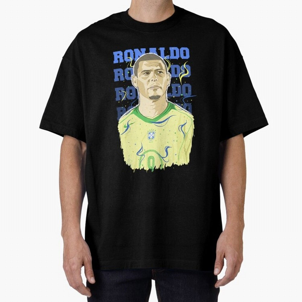 Ronaldo Oversized T-Shirt Show Fan Pride Across FIFA World Cup 2026 USA Canada Mexico Spirit, Connected to Netherlands, Haaland and Mbappe, Football Passion, Legendary Performances, Festival Vibes and Supporter Community; Ideal for Football Dads,