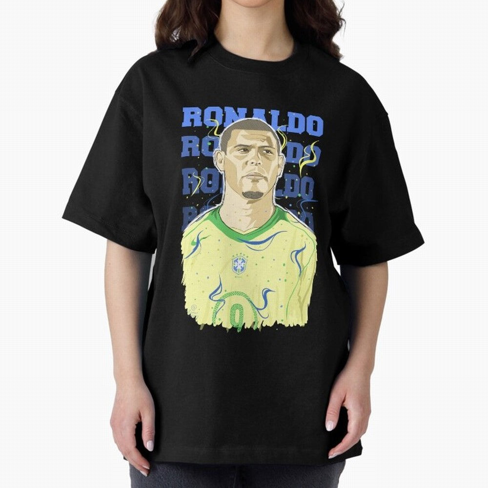 Ronaldo Oversized T-Shirt Show Fan Pride Across FIFA World Cup 2026 USA Canada Mexico Spirit, Connected to Netherlands, Haaland and Mbappe, Football Passion, Legendary Performances, Festival Vibes and Supporter Community; Ideal for Football Dads,