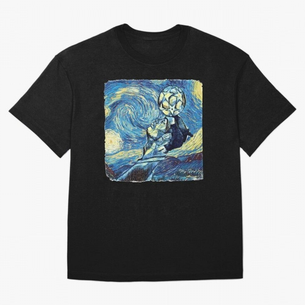 Ronaldo Ronaldo Van Gogh Style Oversized T-Shirt Join Supporters Worldwide for FIFA World Cup 2026 USA Canada Mexico for Fans of CR7 and Messi and England, Bringing Goal Celebration Energy, Supporter Heritage, Football Icons and Worldwide