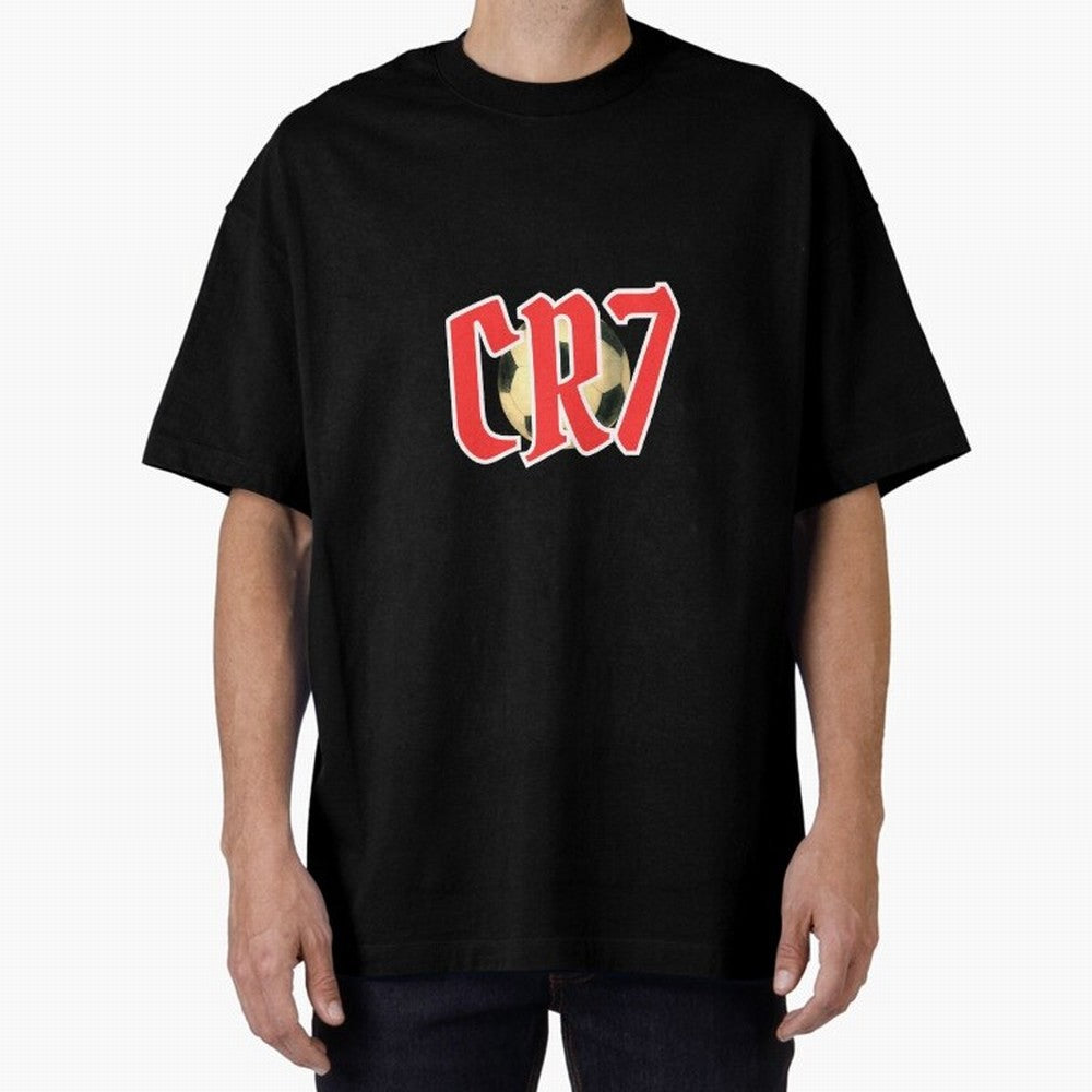 CR7 RED Oversized T-Shirt Turn Up for FIFA World Cup 2026 USA Canada Mexico Featuring Cristiano Ronaldo, France and Portugal Energy, Supporter Pride, Iconic Celebrations, Legendary Names and Global Match Day Energy; Perfect for People Who Love