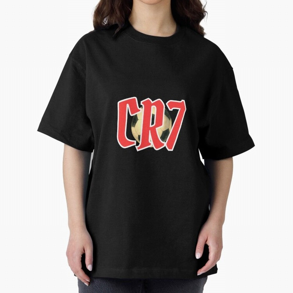 CR7 RED Oversized T-Shirt Turn Up for FIFA World Cup 2026 USA Canada Mexico Featuring Cristiano Ronaldo, France and Portugal Energy, Supporter Pride, Iconic Celebrations, Legendary Names and Global Match Day Energy; Perfect for People Who Love