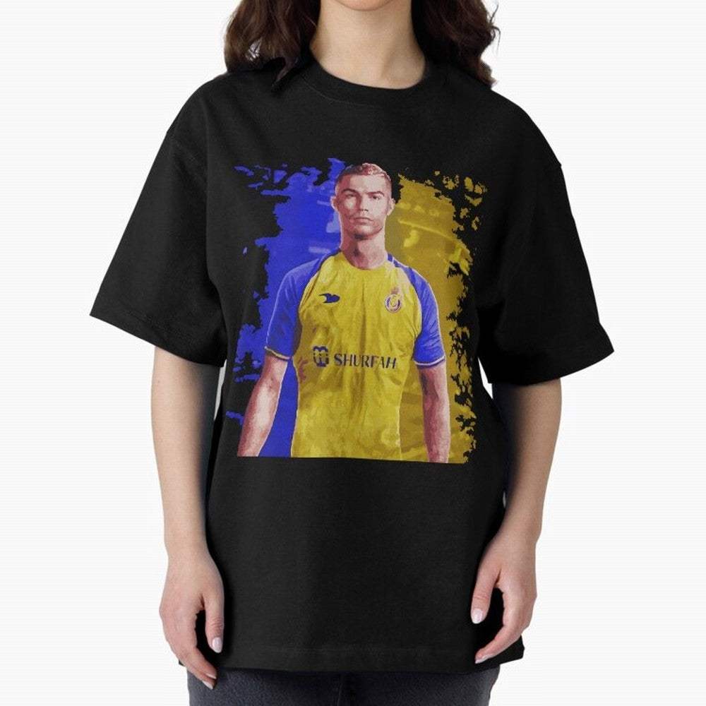 Ronaldo CR7 al nassr Oversized T-Shirt Bring World Football Passion into Global Football Passion for FIFA World Cup 2026 USA Canada Mexico, Capturing Cristiano Ronaldo, England and Germany, Stadium Memories, Football Loyalty, International Chants