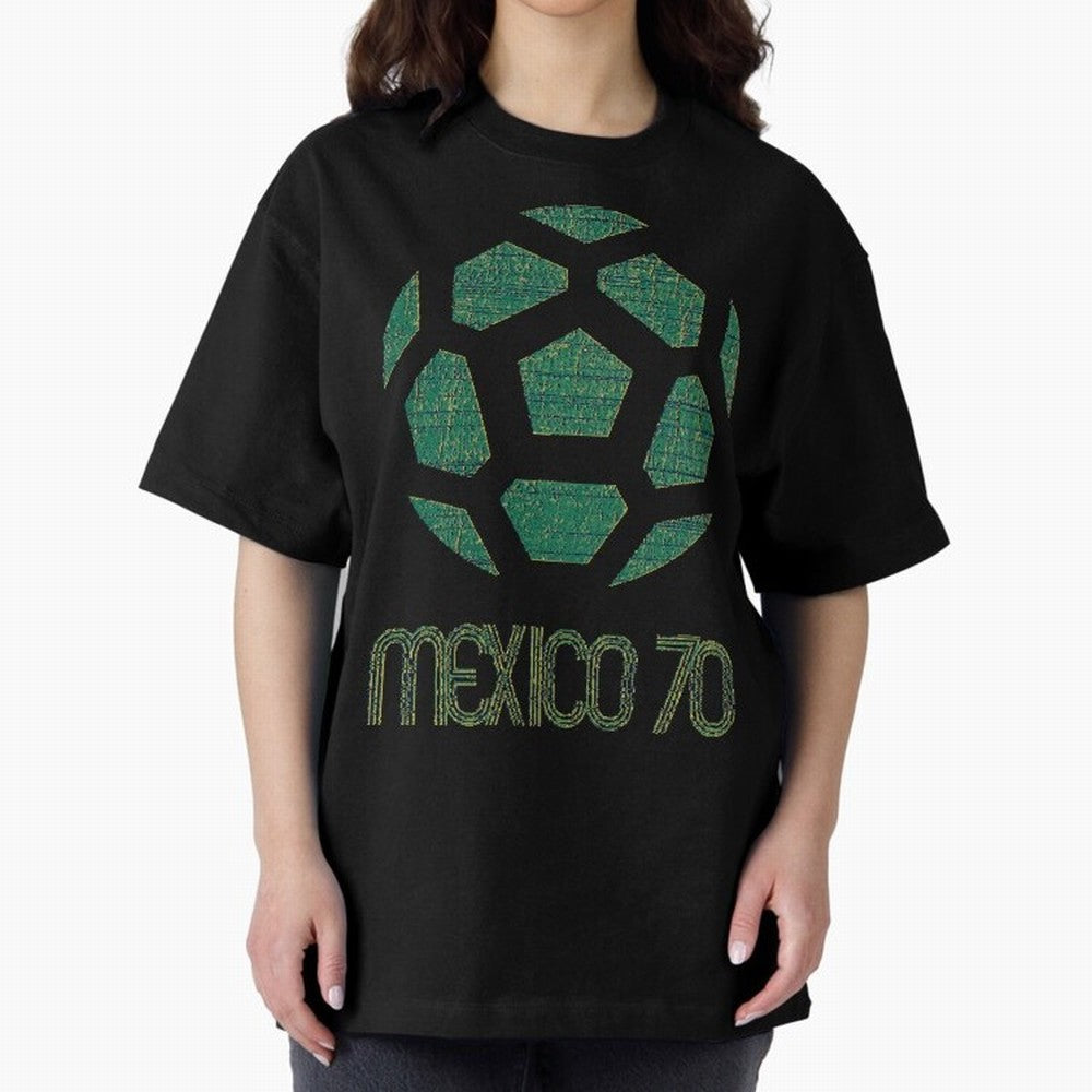 Mexico 70 World Cup Oversized T-Shirt Relive the Noise and Pride of FIFA World Cup 2026 for Fans of Messi, Neymar and Mbappe and Brazil, Bringing Tournament Hype, Historic Matchups, Family Viewing Parties and Global Sports Pride; Made for Die Hard