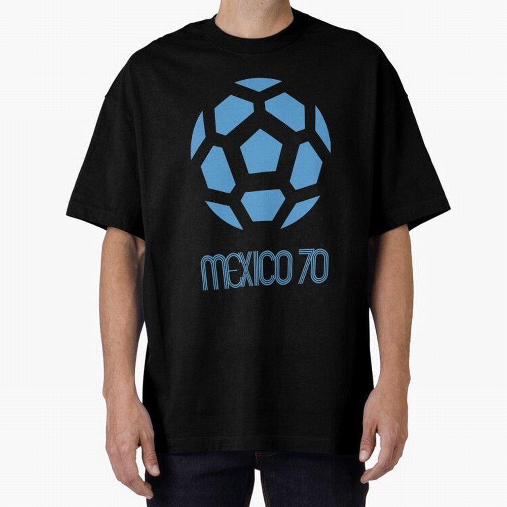 Retro World Cup 70 Logo Oversized T-Shirt Bring Home FIFA World Cup 2026 for Fans of Mbappe and Neymar and Brazil, Portugal and Argentina, Bringing Soccer Culture, Superstar Moments, National Team Dreams and Competitive Fire; Ideal for Fans Who