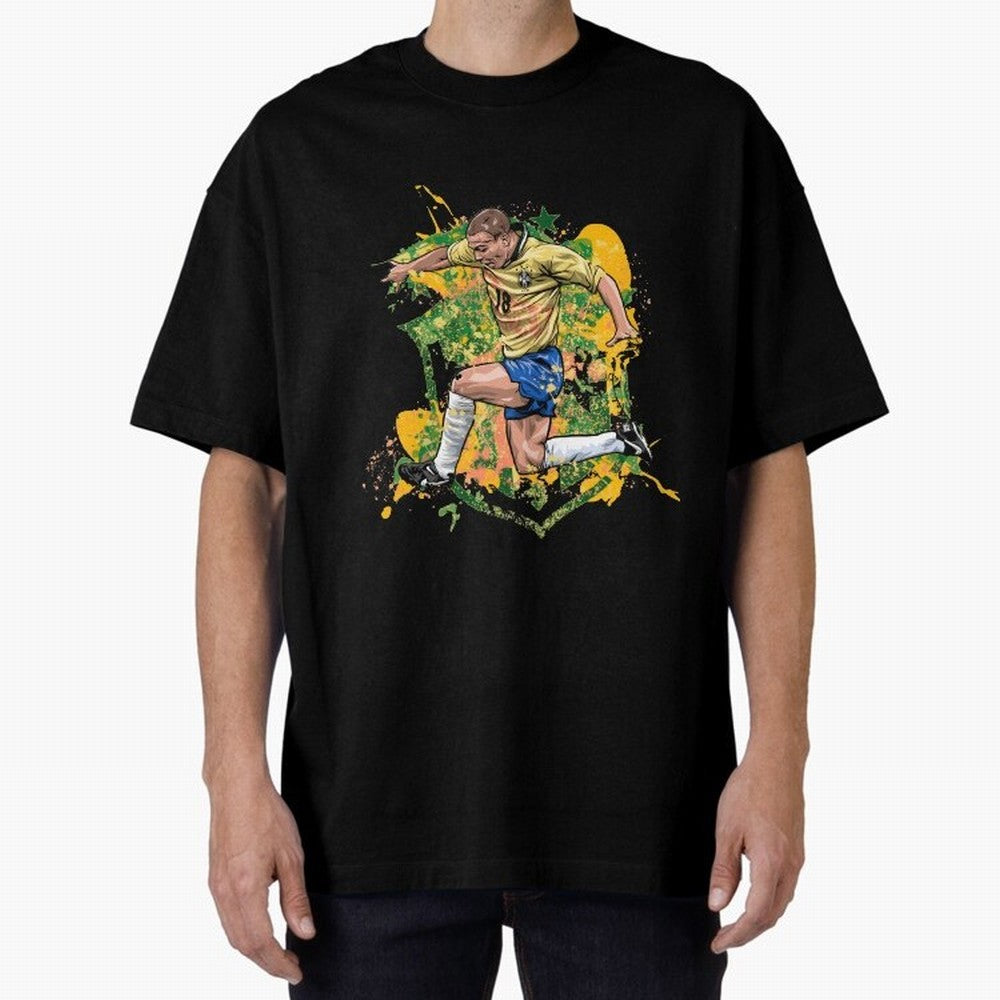 Ronaldo Nazario de Lima - Fenomeno do Brasil Oversized T-Shirt Make Your Look Match Match Day Hype around FIFA World Cup 2026, CR7, Argentina, Football History, Final Match Energy, Crowd Noise and Once in a Lifetime Moments; Ideal for Football