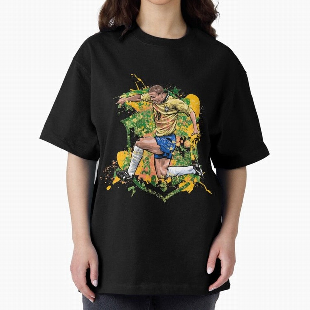 Ronaldo Nazario de Lima - Fenomeno do Brasil Oversized T-Shirt Make Your Look Match Match Day Hype around FIFA World Cup 2026, CR7, Argentina, Football History, Final Match Energy, Crowd Noise and Once in a Lifetime Moments; Ideal for Football