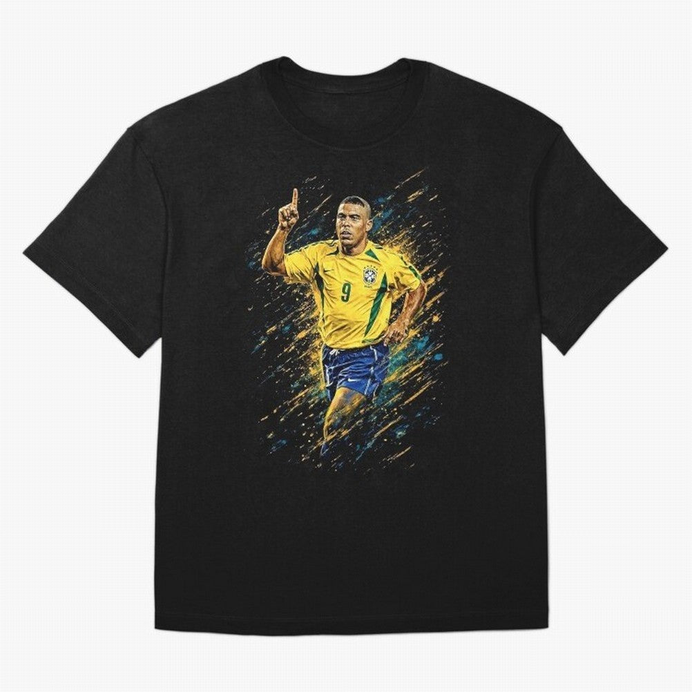 R9 Ronaldo Football Legend Oversized T-Shirt Celebrate the Next Chapter of the FIFA World Cup 2026 Journey through Mbappe and Neymar Highlights, Brazil Pride, Champion Mindset, Group Stage Buzz, Knockout Tension and Passionate Fan Culture; Made for