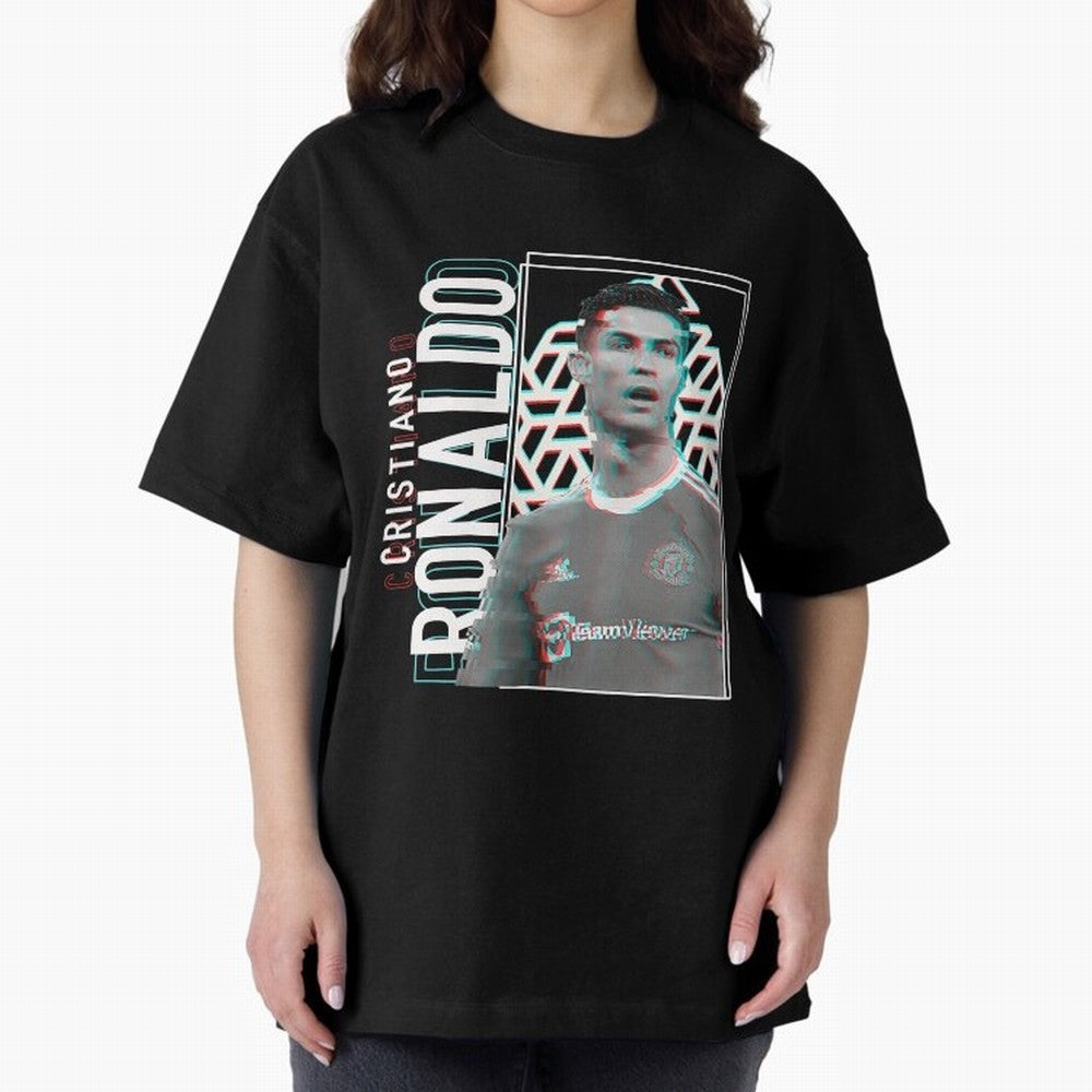 Cristiano Ronaldo sport Oversized T-Shirt Stand Out with Spirit from FIFA World Cup 2026 USA Canada Mexico Spirit, Inspired by Argentina, Neymar, Championship Spirit, Famous Goals, Roaring Crowds and International Football Unity; Perfect for People