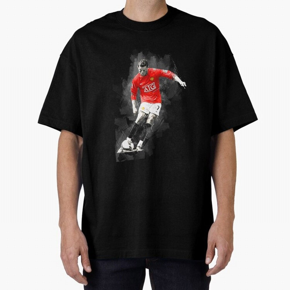 Cristiano Ronaldo gift Oversized T-Shirt Mark Match Day Hype around FIFA World Cup 2026 Group Stage, Haaland, Argentina and Brazil, Vintage Soccer Flavor, Modern Football Stars, National Flags and Final Night Emotion; Made for Die Hard Supporters,