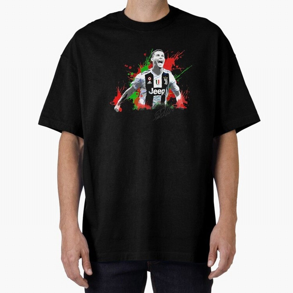 Cristiano Ronaldo Fan Oversized T-Shirt Stand Proud for FIFA World Cup 2026 USA Canada Mexico for Fans of Haaland and Mbappe and Portugal, Bringing Football History, Final Match Energy, Crowd Noise and Once in a Lifetime Moments; Created for Match