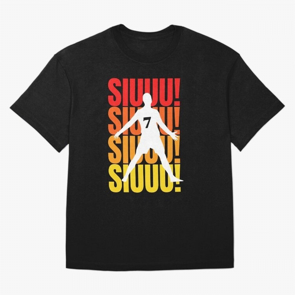 Christiano Ronaldo Siuuu Oversized T-Shirt Show Match Day Excitement for Match Day Hype around FIFA World Cup 2026 USA Canada Mexico, Messi, CR7 and Mbappe, Netherlands, Fan Favorite Moments, National Team Passion, Big Match Drama and Soccer