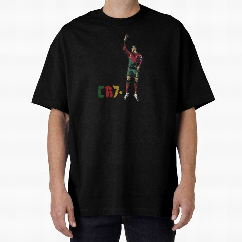 CR7. Oversized T-Shirt Back the Journey through FIFA World Cup 2026 Celebrating Cristiano Ronaldo, Argentina and Brazil Energy, Goal Celebration Energy, Supporter Heritage, Football Icons and Worldwide Tournament Joy; Perfect for Fans, Collectors,