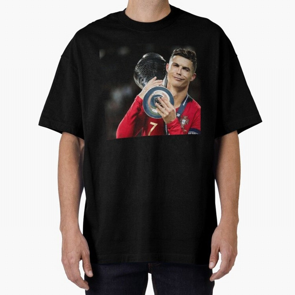 Ronaldo Oversized T-Shirt Embrace FIFA World Cup 2026 USA Canada Mexico Spirit, Highlighting Portugal, Spain and Germany, Mbappe, Football Passion, Legendary Performances, Festival Vibes and Supporter Community; Perfect for People Who Love