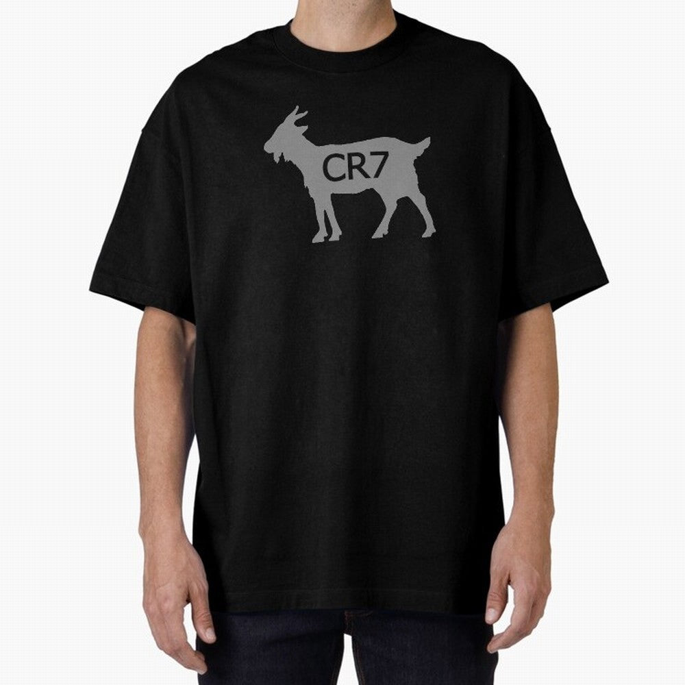 CR7 GOAT Grey 2 Oversized T-Shirt Make Memories around Match Day Hype around FIFA World Cup 2026 Group Stage, Messi, France, Vintage Soccer Flavor, Modern Football Stars, National Flags and Final Night Emotion; Built for Supporters Chasing Trophy