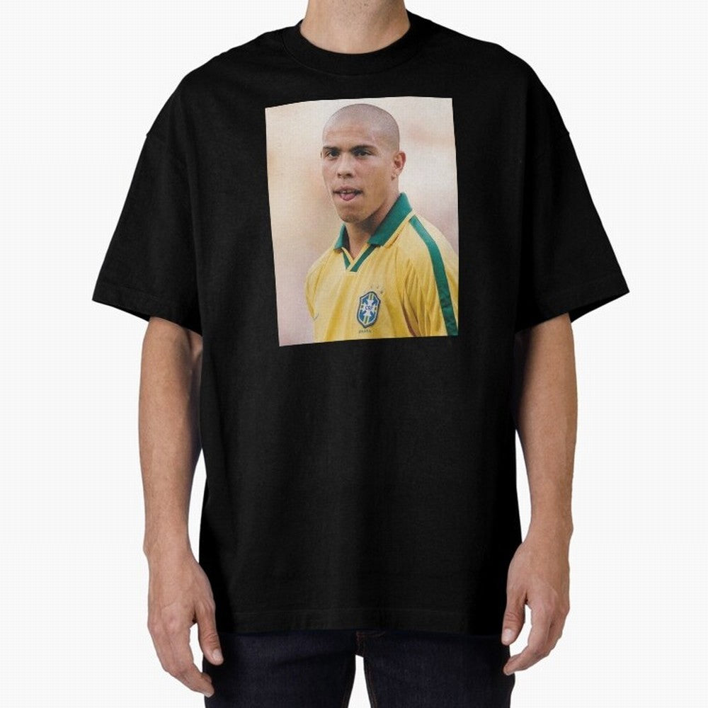 Art Ronaldo Luis Nazario de Lima Oversized T-Shirt Show Your Tournament Heart for FIFA World Cup 2026 Group Stage for Fans of CR7 and Messi and Portugal, Spain and Germany, Bringing Goal Celebration Energy, Supporter Heritage, Football Icons and